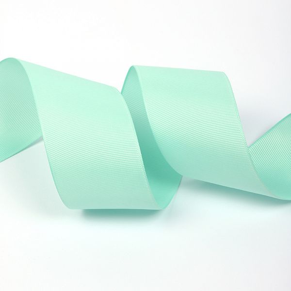 Лента репсовая (в рубчик) 50.0 мм, F199 мятный уп.27,4м