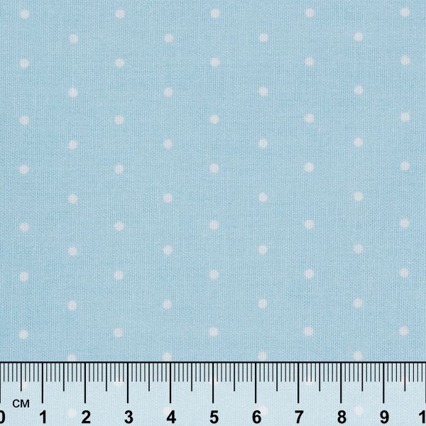 Ткань для пэчворка Peppy Бабушкин сундучок 100х112 см, 140±5 г/м², БС-52 горох голубой