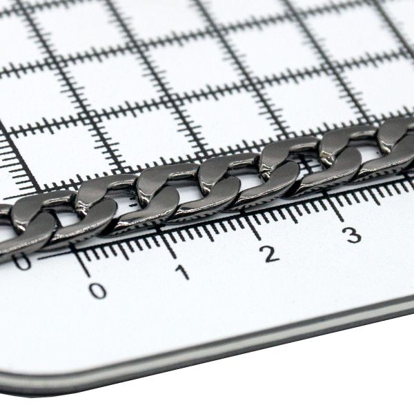 Цепь металл 8х11х5м, 10 м, чер.никель