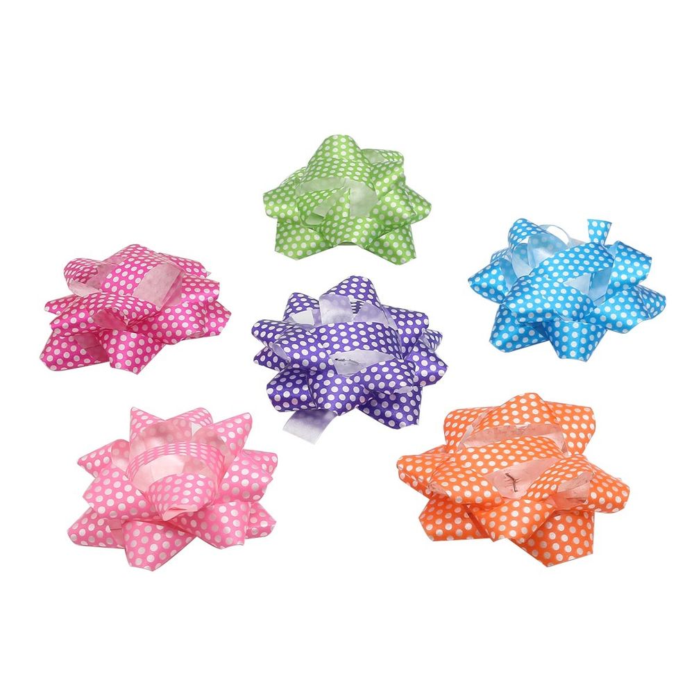 Бант Звезда ассорти 6,5см, 40 шт в упак, 40 шт Бант Звезда ассорти 6,5см, 40 шт в упак, 40 шт