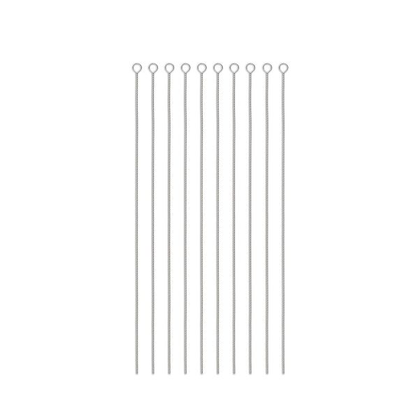 Иглы ручные гибкие бисерные с большим ушком ⌀0.35 мм, 10 шт, сталь, Gamma NC-304