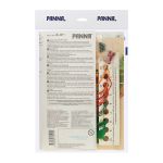 Набор для вышивания нитками Panna, Живая картина Бельчата украшают елку, 19х17 см