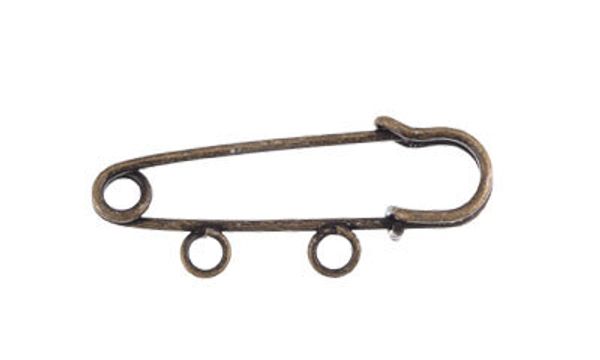 Булавки для подвесок 35 мм, №04 под бронзу, Zlatka PO-035