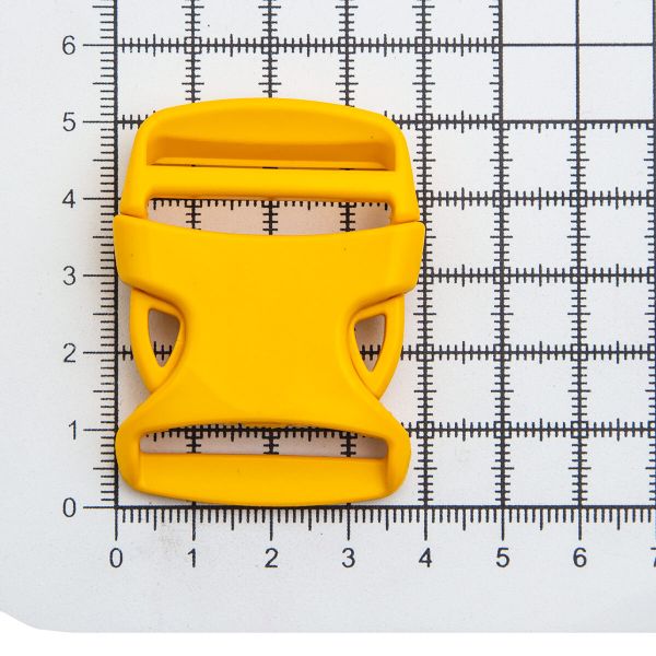 Фастекс (пряжка трезубец) пластик 30 мм, 50 шт, 23 желтый