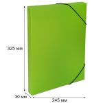 Короб архивный пластиковый 30 мм, 1 шт, Prisma neon A4 эффект 3D, лайм, Expert Complete ЕС240400021