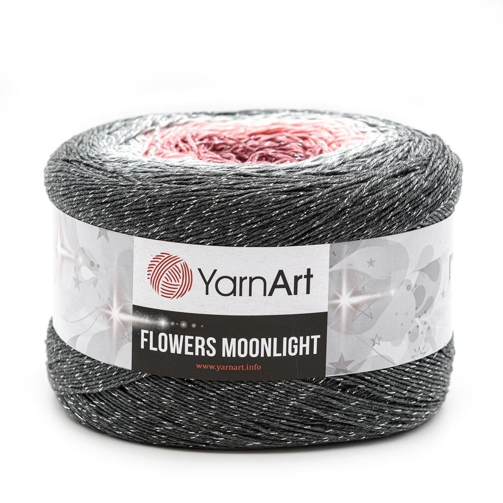 Пряжа YarnArt (ЯрнАрт) Flowers Moonlight / уп.2 мот. по 260 г, 1000м, 3279 секционный