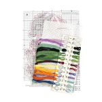 Набор для вышивания нитками МП Студия (Жар-птица), Новогодний дракончик, 13х9 см