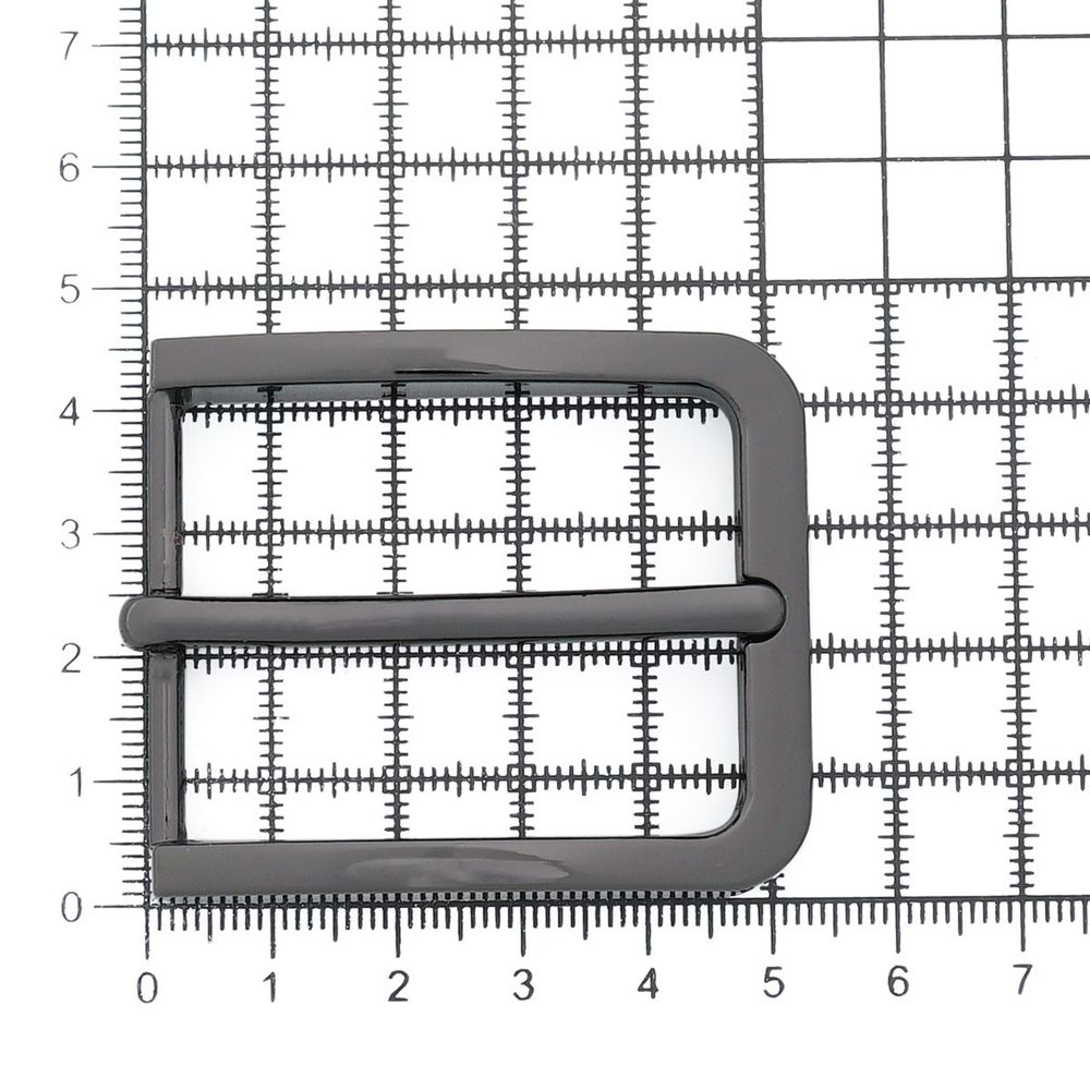 Пряжка ременная металл 35 мм, Nickel, 3 шт