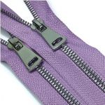 Молния трактор Т5 (5 мм) 1 зам., разъем., 75 см, никель, цв. D244 лаванда, Mzipp Premium, 1 шт