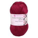 Пряжа Пехорка Блестящее лето / уп.5 мот. по 100 г, 380 м, 07 бордо