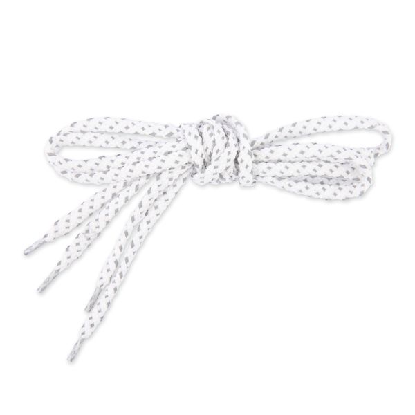 Шнурки со светоотражающей полосой 6 мм, 120 см, 10 пар(a) белый, Gamma 07с2355/120