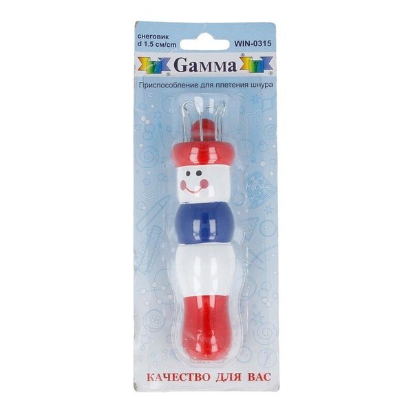 Приспособление для плетения шнура снеговик ⌀1.5 см, Gamma WIN-03 0315
