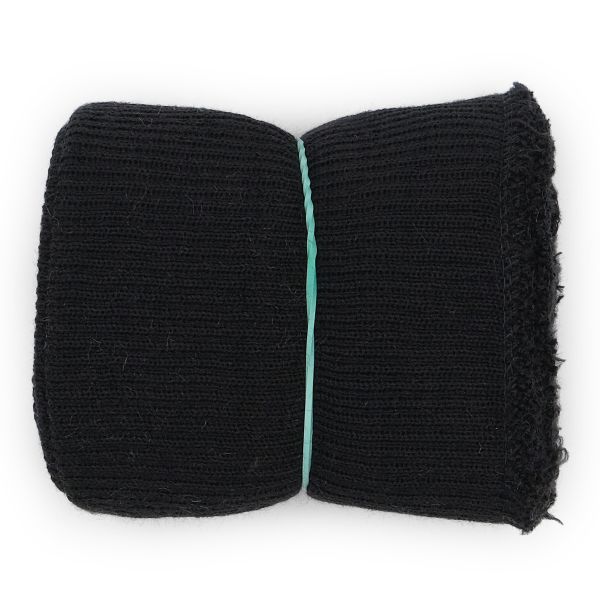 Подвяз (довяз) трикотажный с манжетами (комплект): подвяз 10.0х40.5 см, 2 манжета 7х10 см, тонкие, 004 черный
