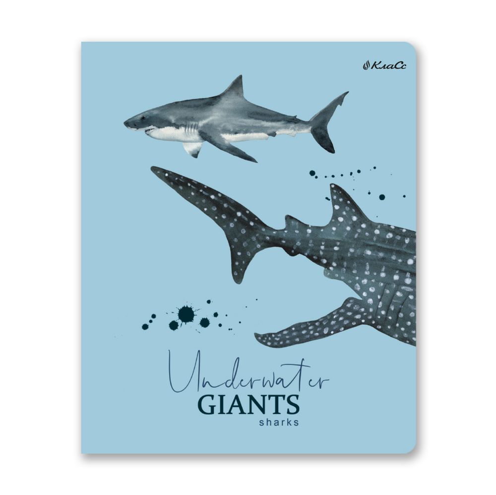 Тетрадь ученическая общая, софт тач, A5+ 96 л. на скобе, белизна 100%, 5 шт, клетка, 000352 Подводная одиссея, Светоч 96ТСК5_12_3_1