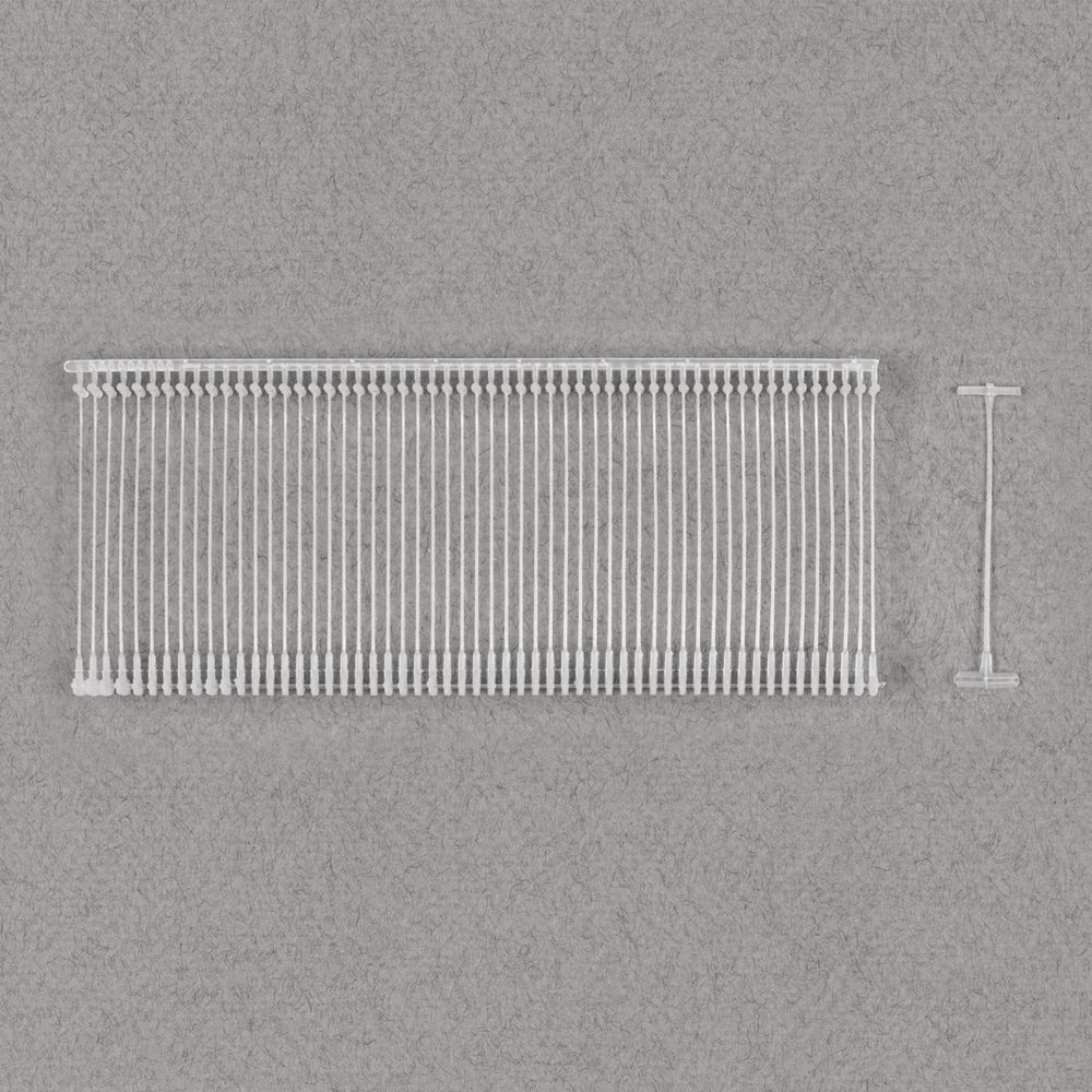 Держатели этикеток к этикет пистолету 35 мм, 5000 шт, прозрачный, Micron TPS-01