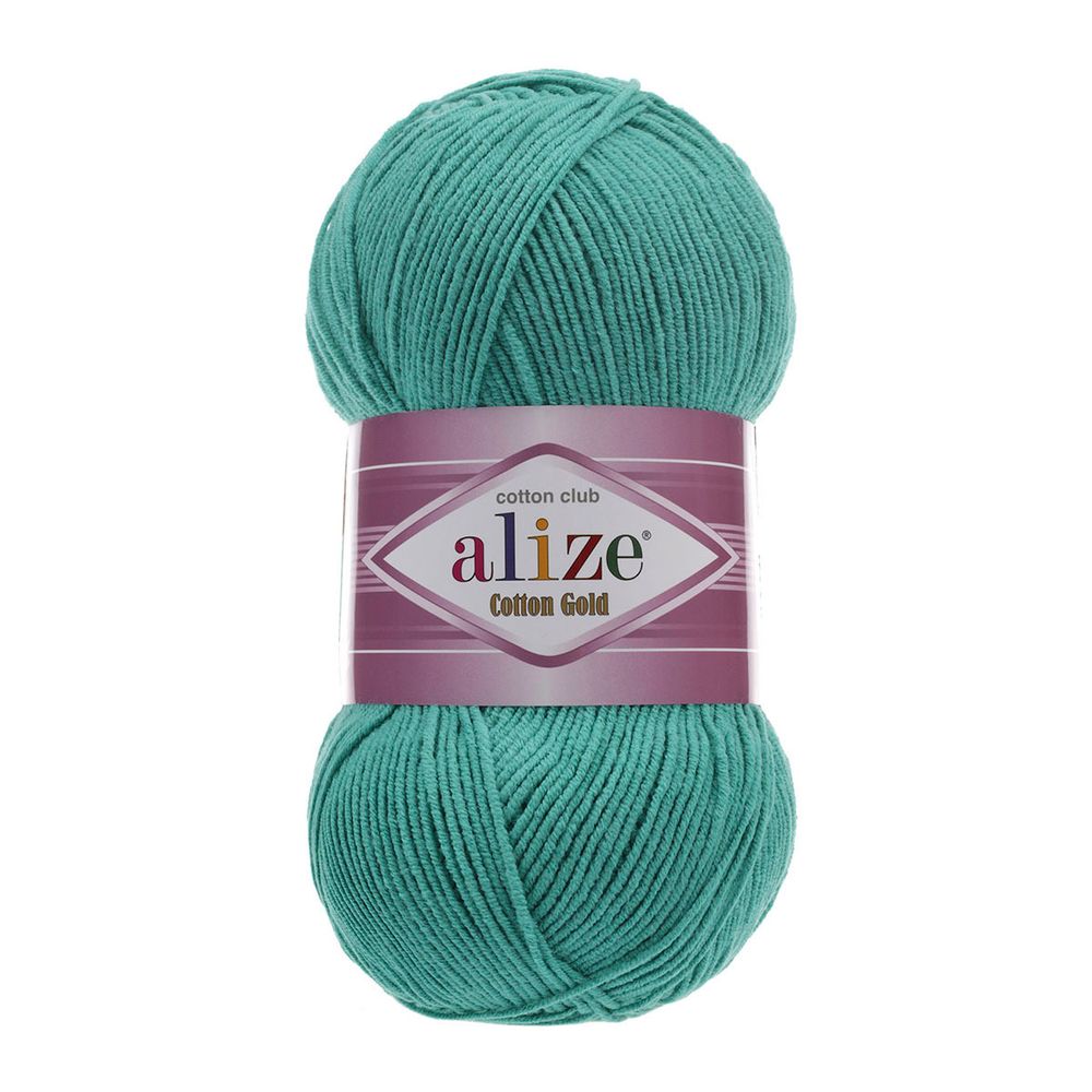 Пряжа Alize (Ализе) Cotton Gold / уп.5 мот. по 100 г, 330м, 610 изумруд A