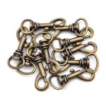 Карабин металл 19.0 мм (53х24 мм), бронза, 10 шт