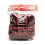 Шерсть для валяния мериносовая тонкая 100%, 100 гр. (1153 молочный шоколад)