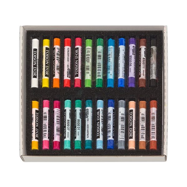 Пастель художественная мягкая 24 цв, KOH-I-NOOR Toisodor, круглая в картонной коробке 8514024005KSRU