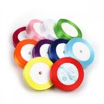 Лента атласная 1-сторонняя 20.0 мм / 10 шт по 22.5±1 метра, набор Радужный2 Magic4Hobby