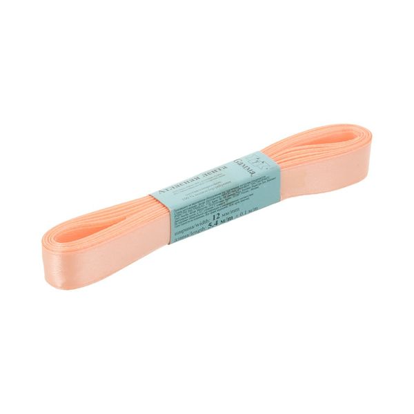 Лента атласная 1-сторонняя 12.0 мм / 10 шт по 5.4 метра, №097 розовый, Gamma AL-12P