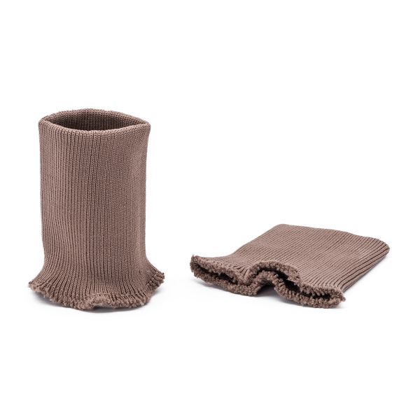 Манжеты трикотажные 8.0х9.5 см, 1 пара, средней плотности 14 кл, 1х1, средней плотности, 8094 св.коричневый