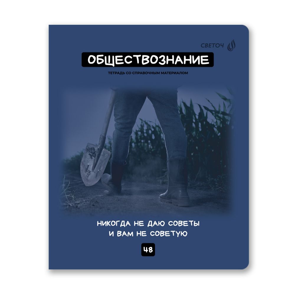 Комплект тетрадей со справочными материалами Мраксимализм, A5 48 л. 12 шт на скобе 60 г/м², белизна 90% 1 шт клетка/линия, 01890 12 предметов, Светоч Т292