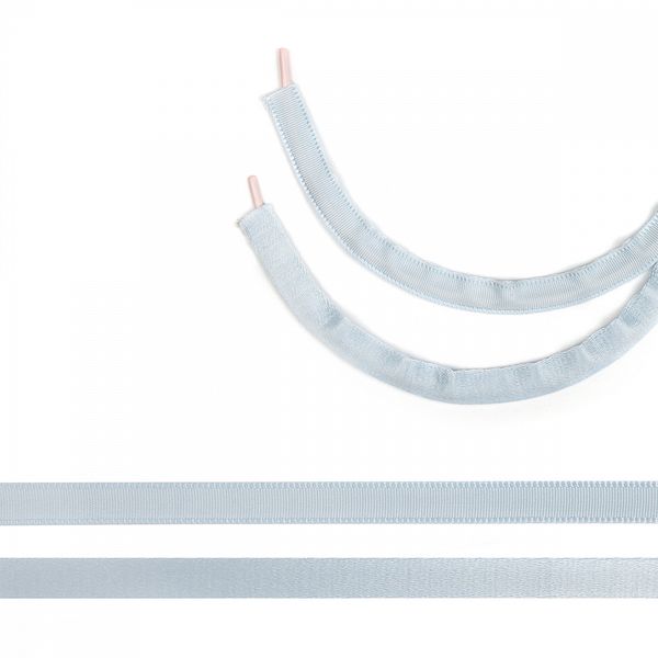 Лента тоннельная (чехол для косточек) 10.0 мм / 50 метров, п/э, 63127, S329 серебристо-серый