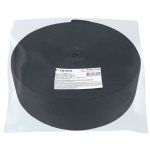 Стропа (ременная лента) 60 мм / 25 метров, толщ. 1.19 мм, [28 г/пог.м], 100% п/п, черный, Gamma С2693Г17