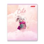 Тетрадь ученическая школьная, выборочные блёстки, A5+ 12 л. на скобе 65 г/м², белизна 100%, 25 шт, линия, 000705 Маленькое счастье, Светоч 12ТЕТл-002