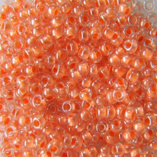 Бисер Preciosa прозрачный с цв.центром 10/0, круг.отв, 50 г, (38189)