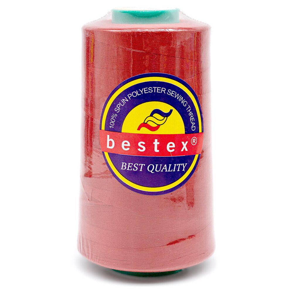 Нитки универсальные Bestex 50/2, 4570 м (5000 ярд) / 1 кат., 049 ярко-алый