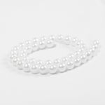 Бусины пластик (перламутр) ⌀8 мм, цв.033 белоснежный, уп.50г (213 шт), Magic4Hobby