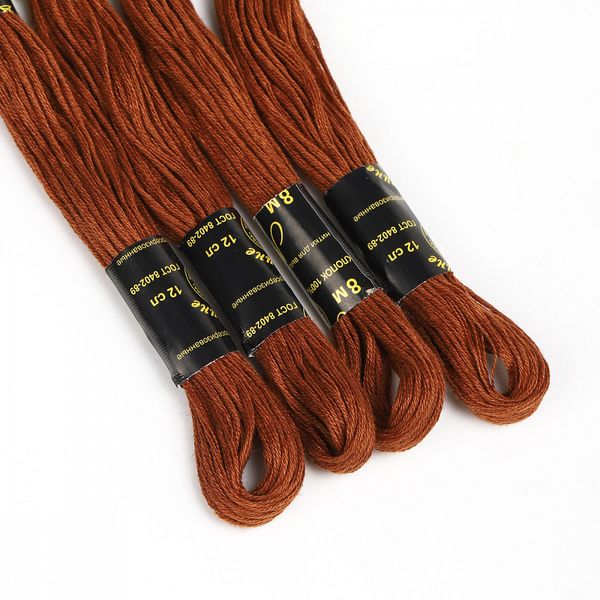 Мулине ПНК им.Кирова цв.9212 коричневвый, 24 мотка по 8 метров