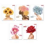 Тетрадь ученическая общая, тиснение фольгой A5+ 48 л. на скобе, белизна 100%, 10 шт, клетка, 000313 Мои фантазии, Светоч 48ТСК5_6_3_1