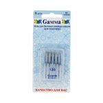 Иглы для швейных машин для трикотажа 130/705 H, №130, 5 игл, М, Gamma NT №130