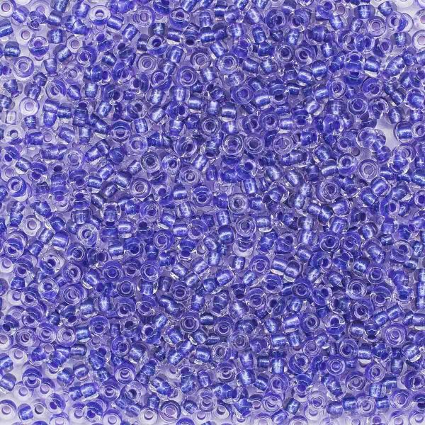 Бисер Preciosa прозрачный с перламутр. цвет. центром, 10/0 (38928), круг. отв., 500 г