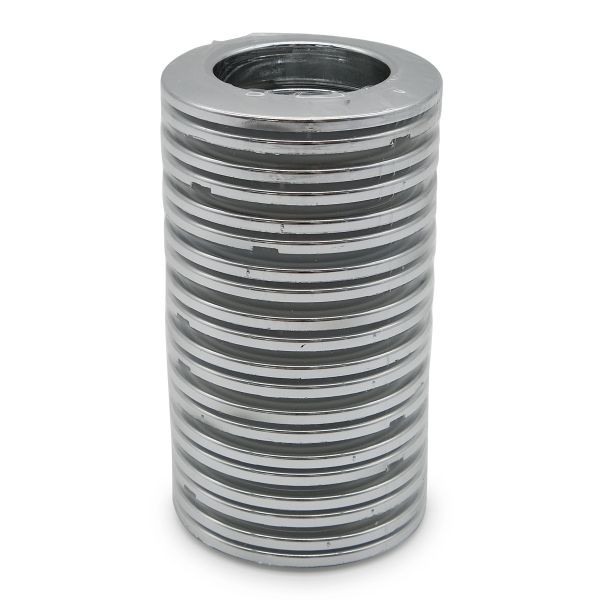 Люверсы шторные ⌀35 мм, с многоуровневым замком цвет № 1 серебро, 10 шт