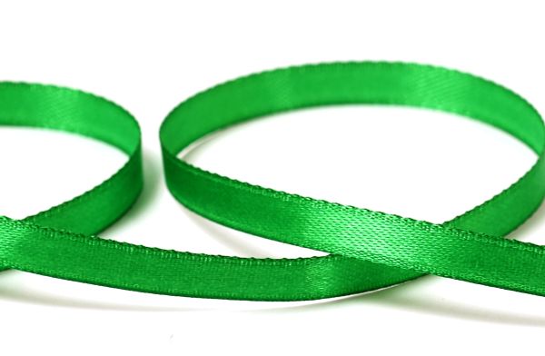 Лента атласная 1-сторонняя 6.0 мм / 33±2 метра, 019 зеленый, Gamma