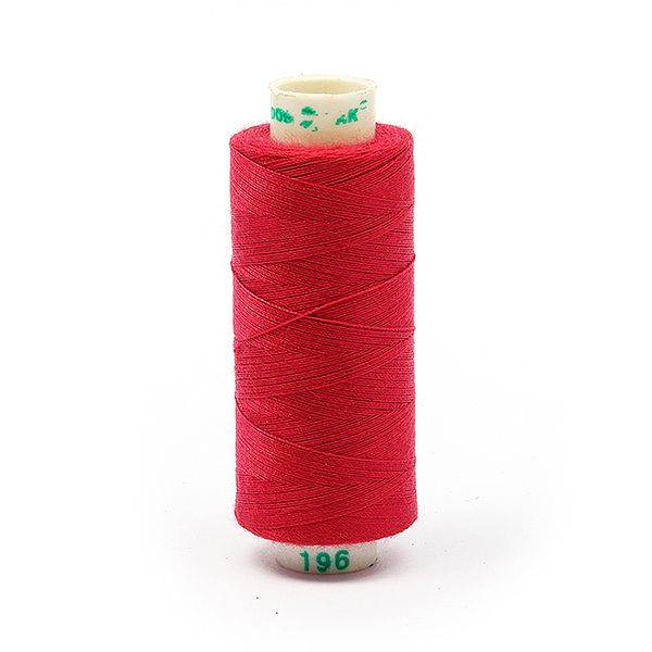 Нитки швейные бытовые Dor Tak 40/2, 366 м / 10 кат., 196 бордовый