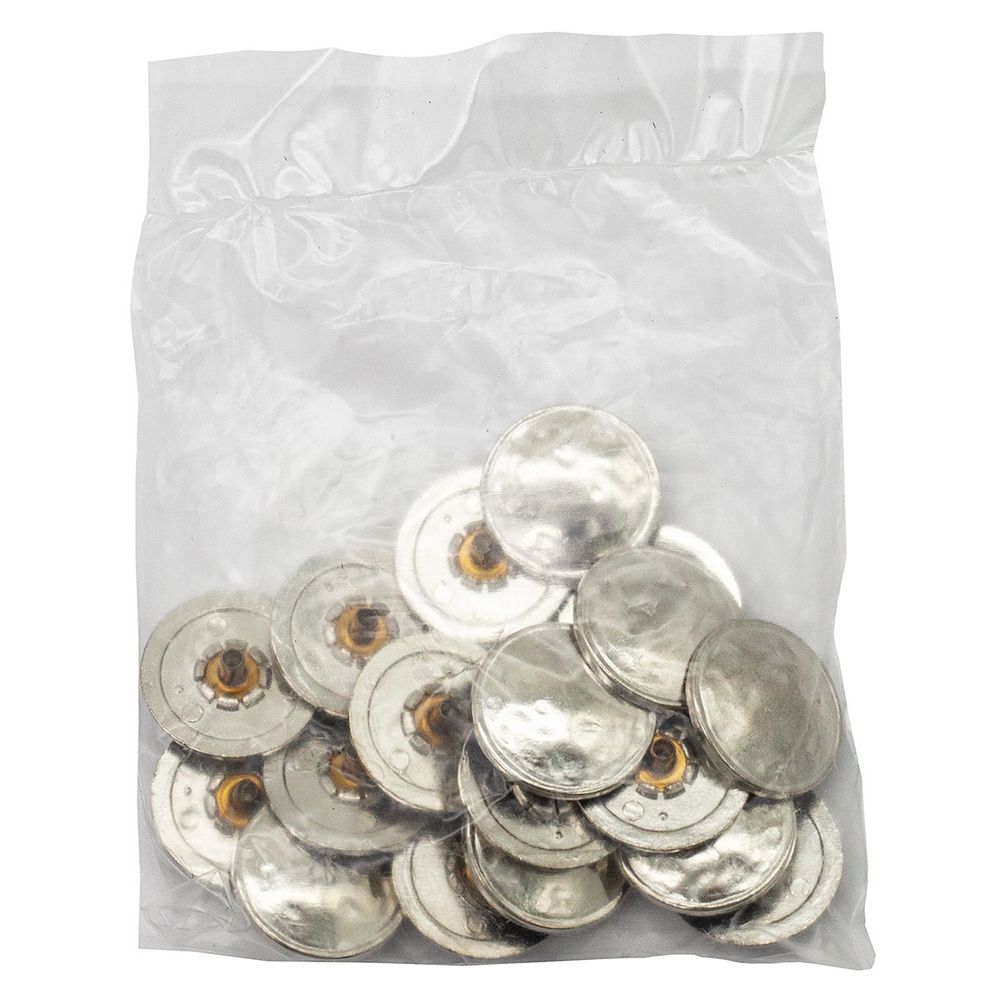 Часть кнопки Альфа (S-образная) ⌀22 мм (A-часть), 5/22 мм. никель, 20 шт