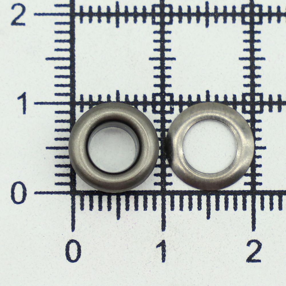 Люверсы металл ⌀_5.0 мм (внутр.), чер.никель, 100 шт, BIG