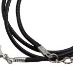 Шнур вощеный с замком, 2мм, 45см. Astra&Craft (1 черный), 4AR343