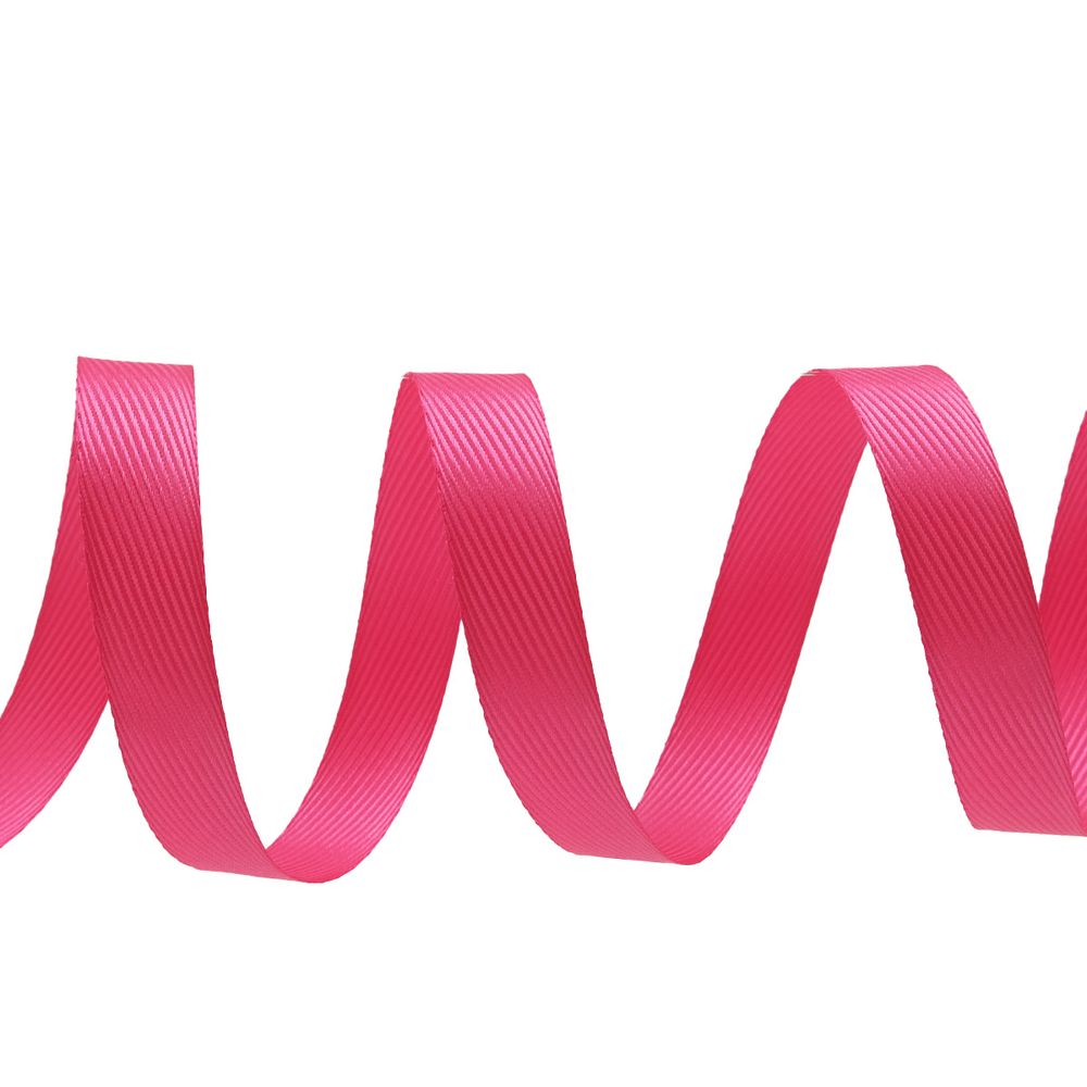 Лента декоративная ёлочка 15.0 мм / 20±1 метров, 22 ярко-розовый
