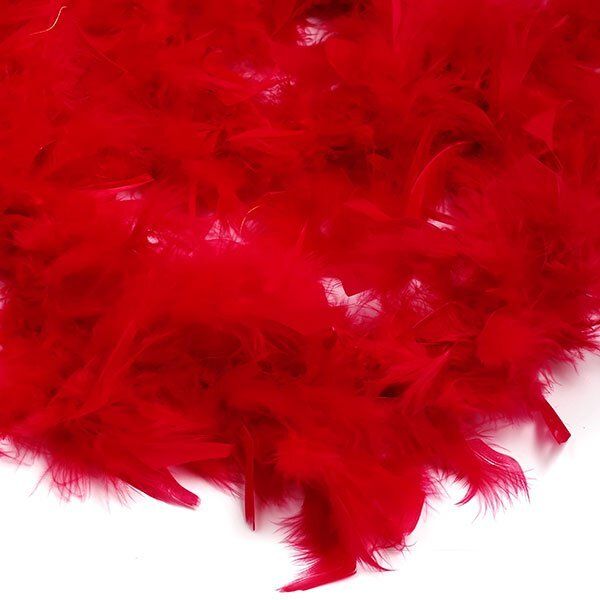 Боа из перьев 2 метра, 50±3 г, красный
