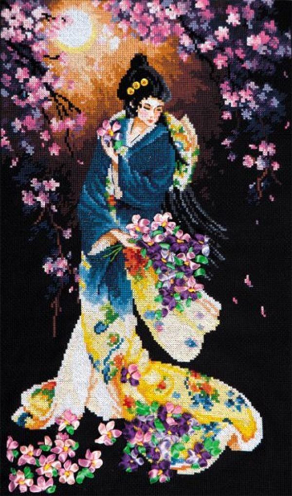 Набор для вышивания нитками Чудесная игла, Бархат ночи 27х43см