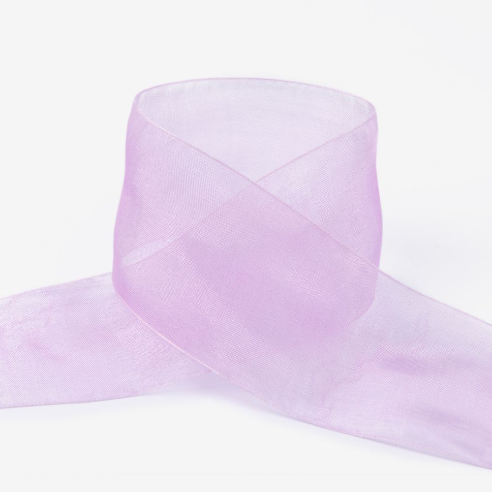 Лента капроновая (органза) 50.0 мм / 22.8±1 метра, 057 св.сиреневый, Blitz OR-50