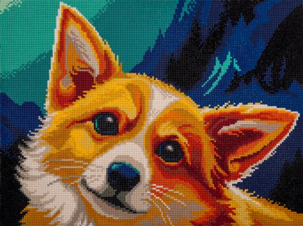 Алмазная (кристальная) мозаика Фрея ALPD-237, на подрамнике Рыжий проказник, 40х30 см