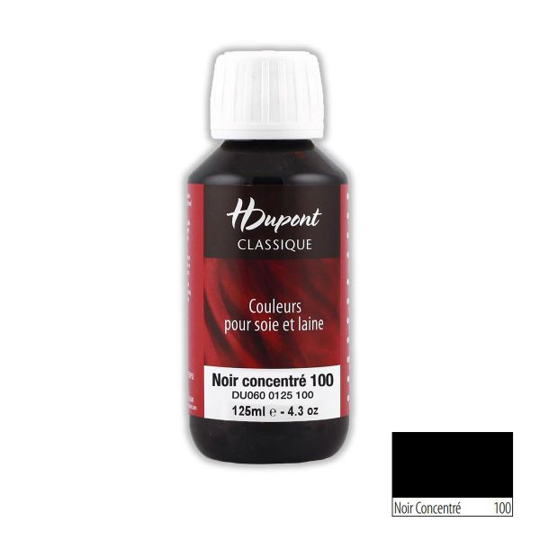 Краска для шелка H Dupont Classic, 125мл, 100 черный