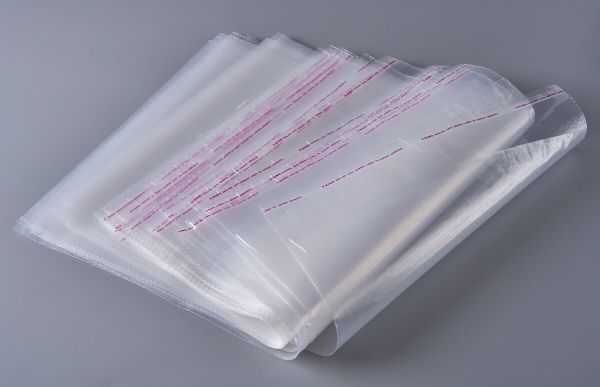 Пакет ПВД 35х45+5 см, 35 мкр, прямоугольный, клапан, широкий скотч, отверстие, 100 шт